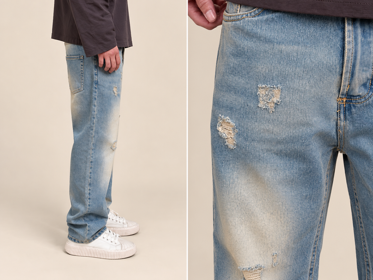 JEANS SMOCKED PIRANHA