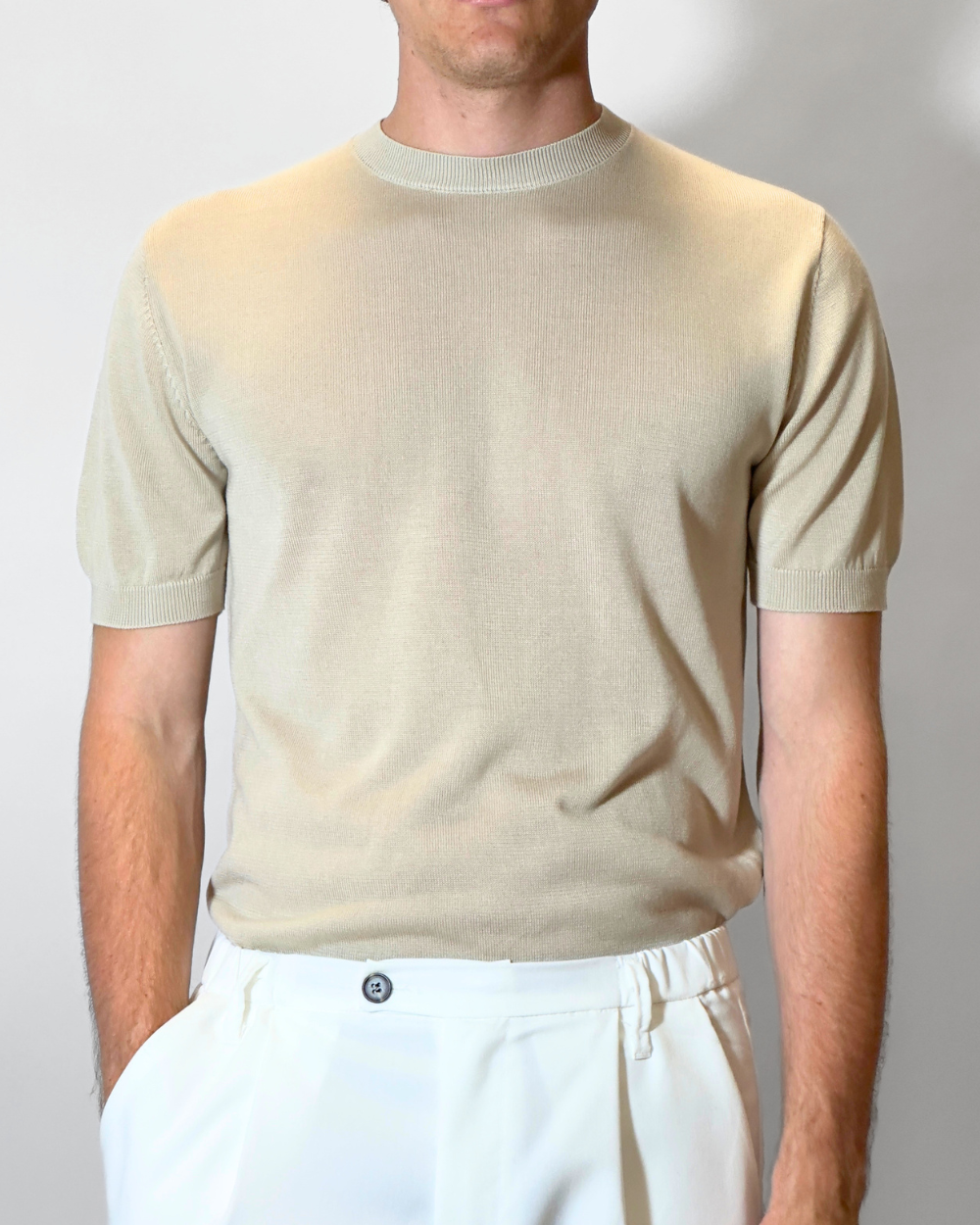 T-Shirt in filo a girocollo