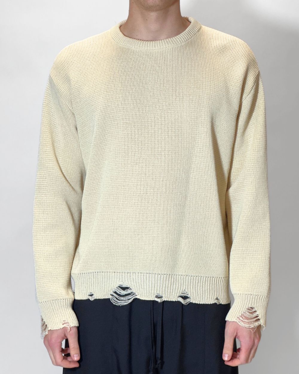 Maglione Primaverile Sfrangiato