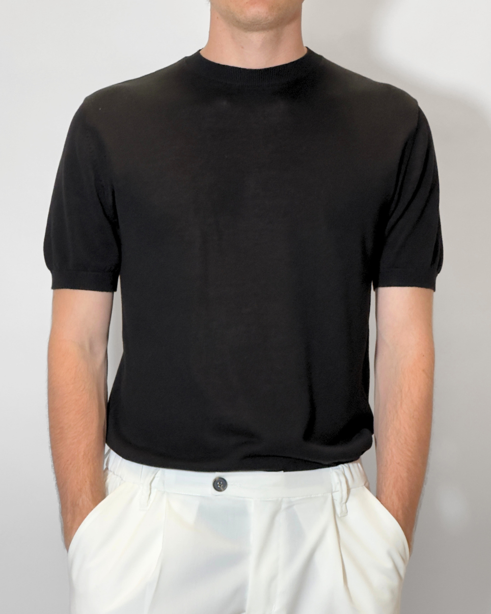 T-Shirt in filo a girocollo