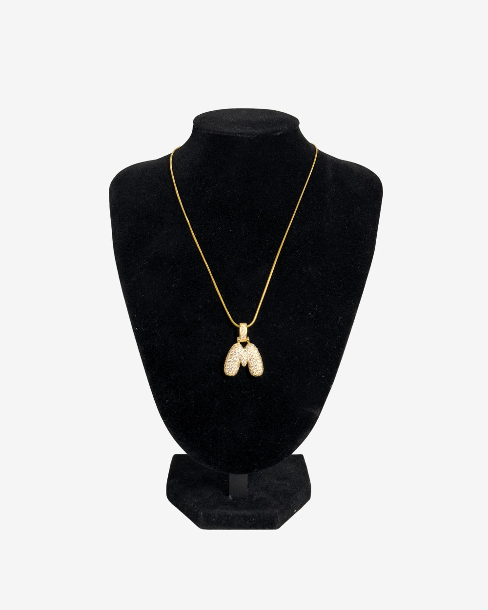 Collana Sottile con Lettera Puff