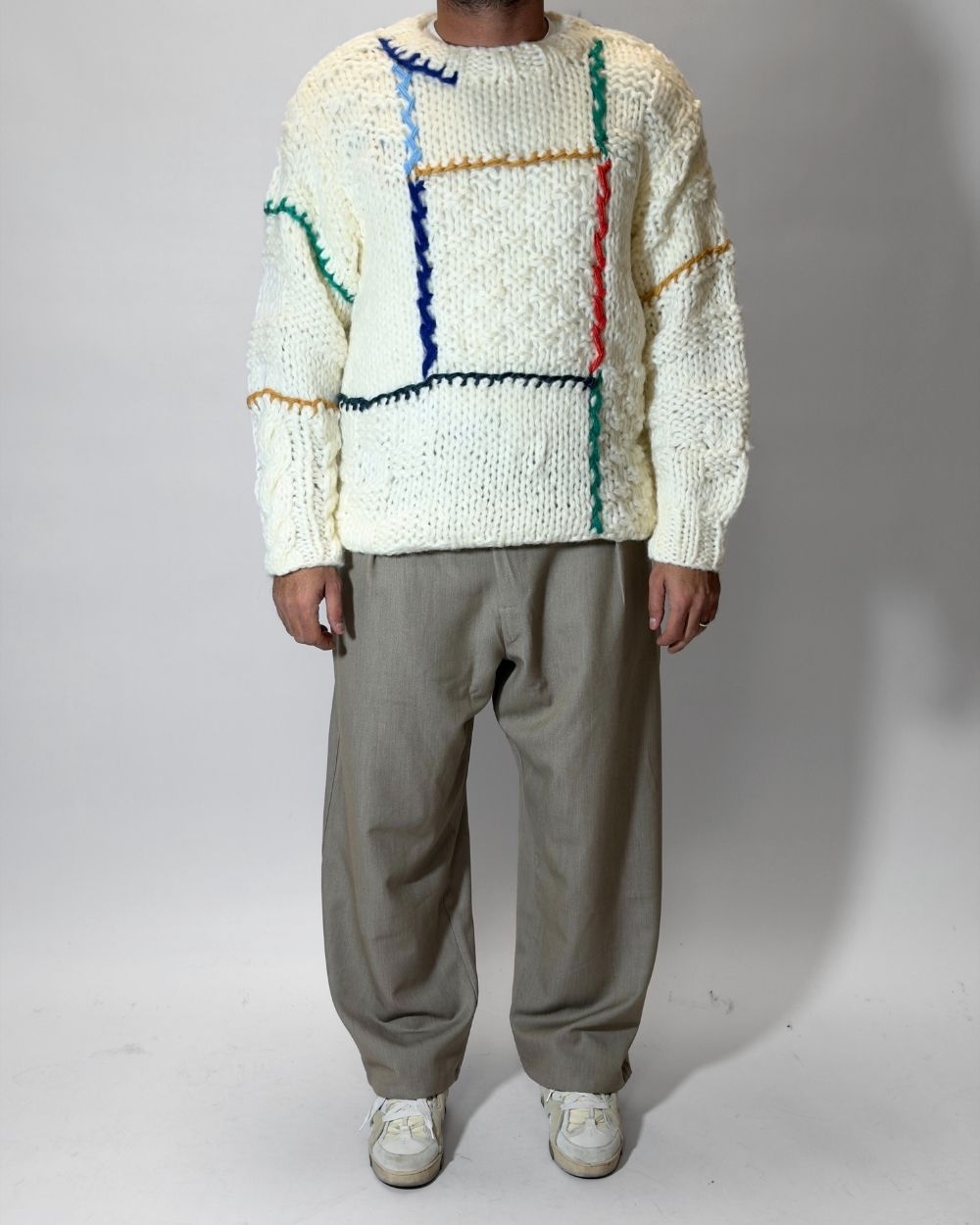 Maglione Stile Uncinetto