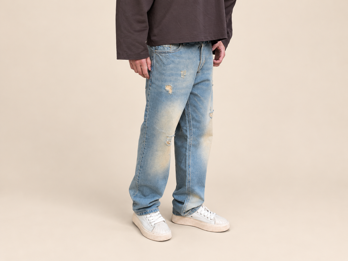 JEANS SMOCKED PIRANHA