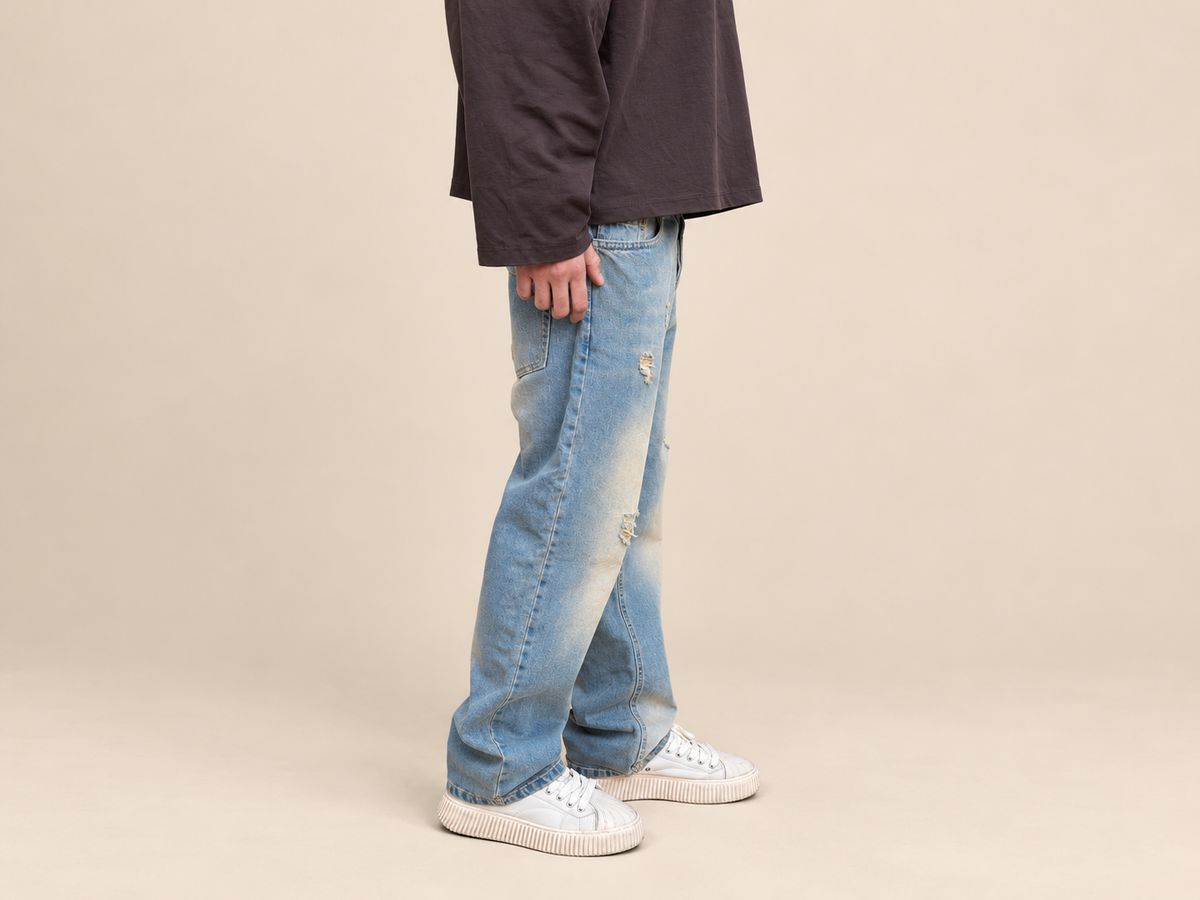 JEANS SMOCKED PIRANHA